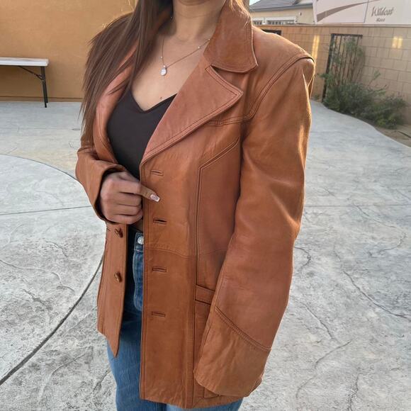 Wilsons leather 70s style leather size 40 - Picture 2 of 8